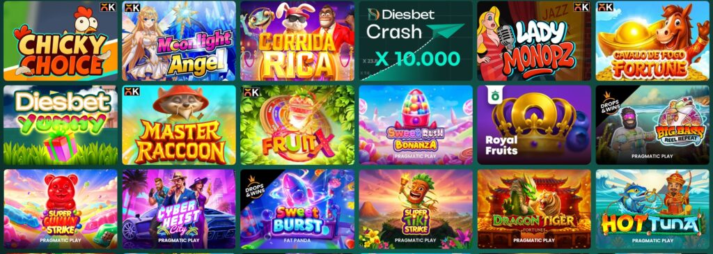 diesbet casino slot oyunları